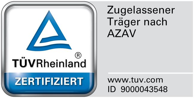 Zertifikat durch HZA nach sgb III und AZAV