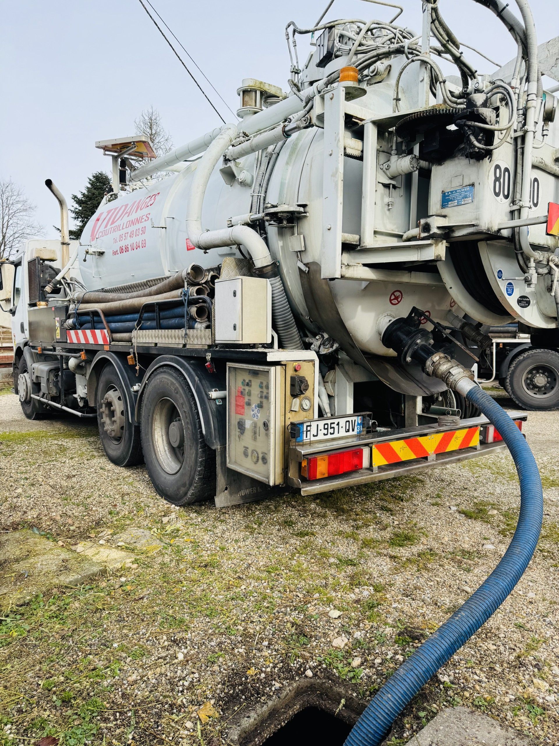 Pompage par hydrocureur