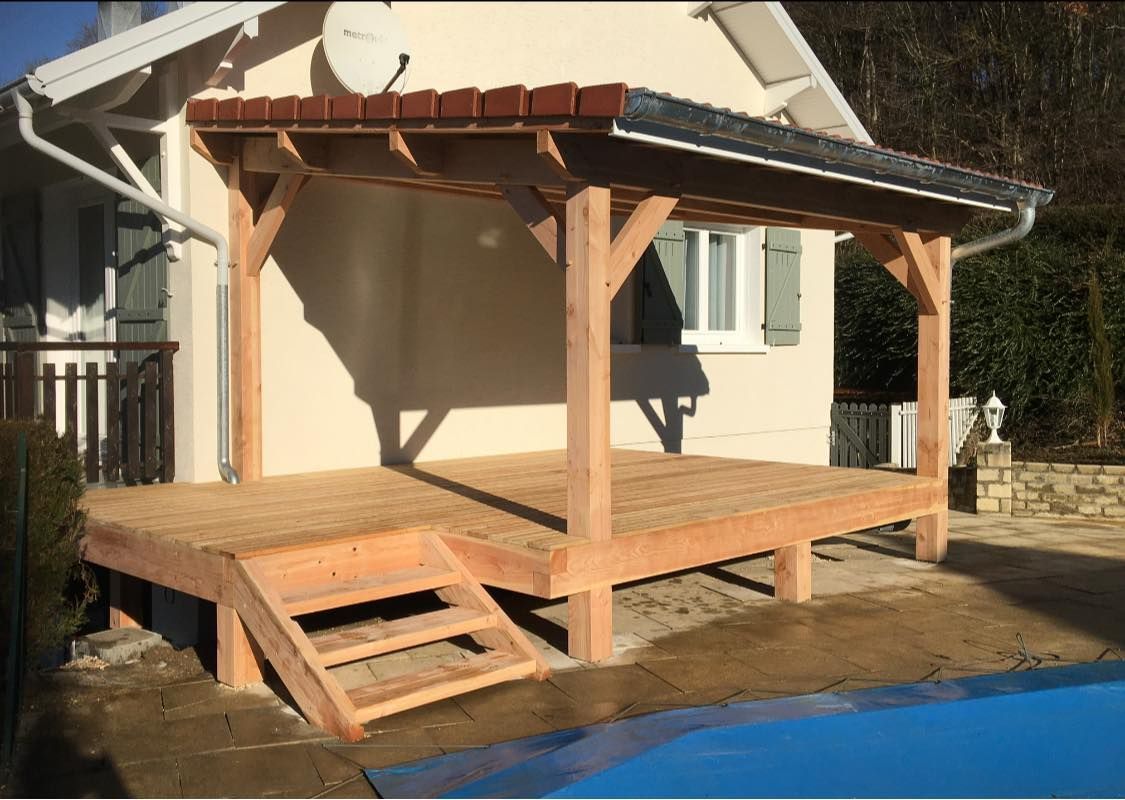 Terrasse bois surélevée