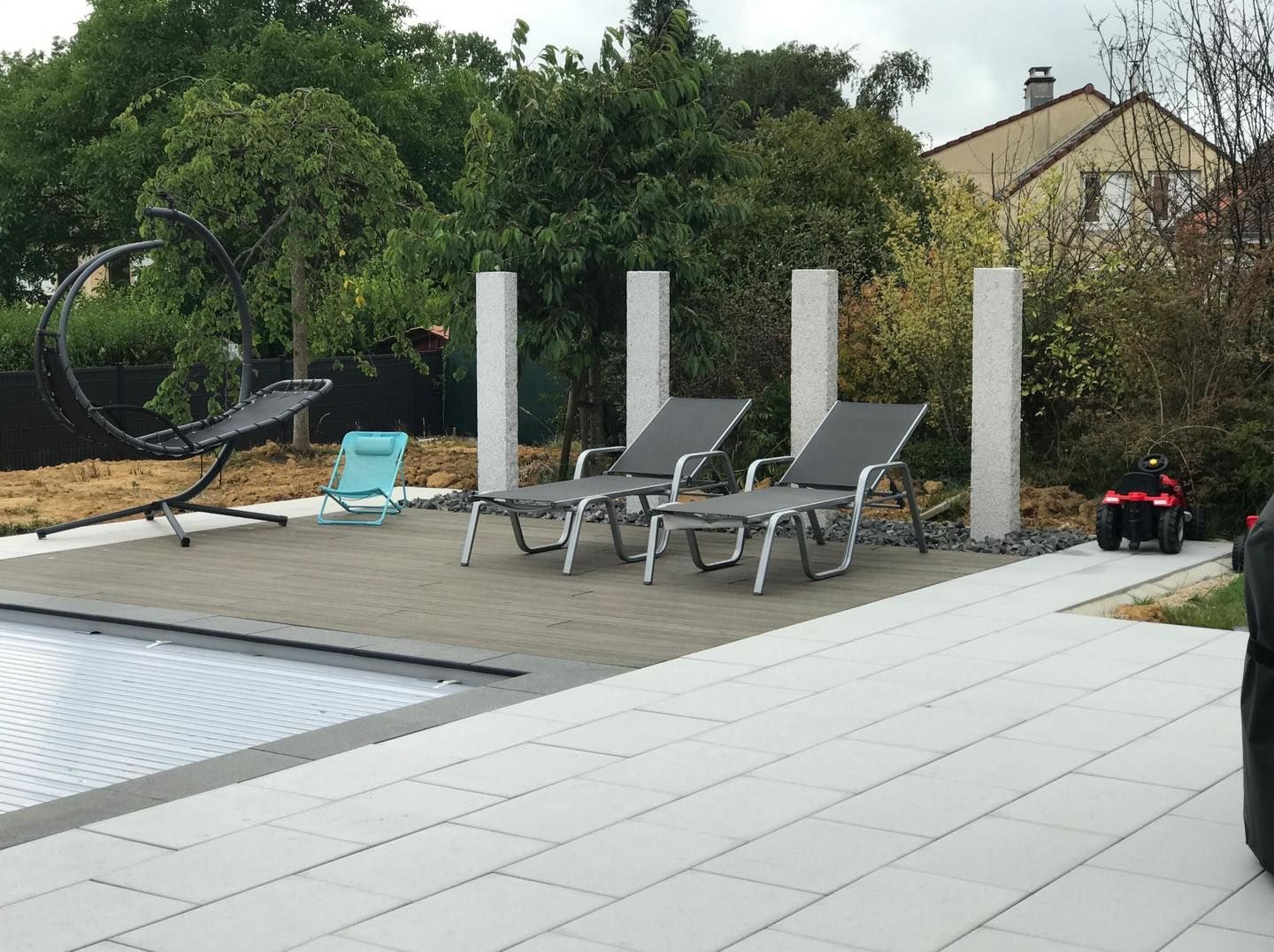 Aménagement de piscine en dallage