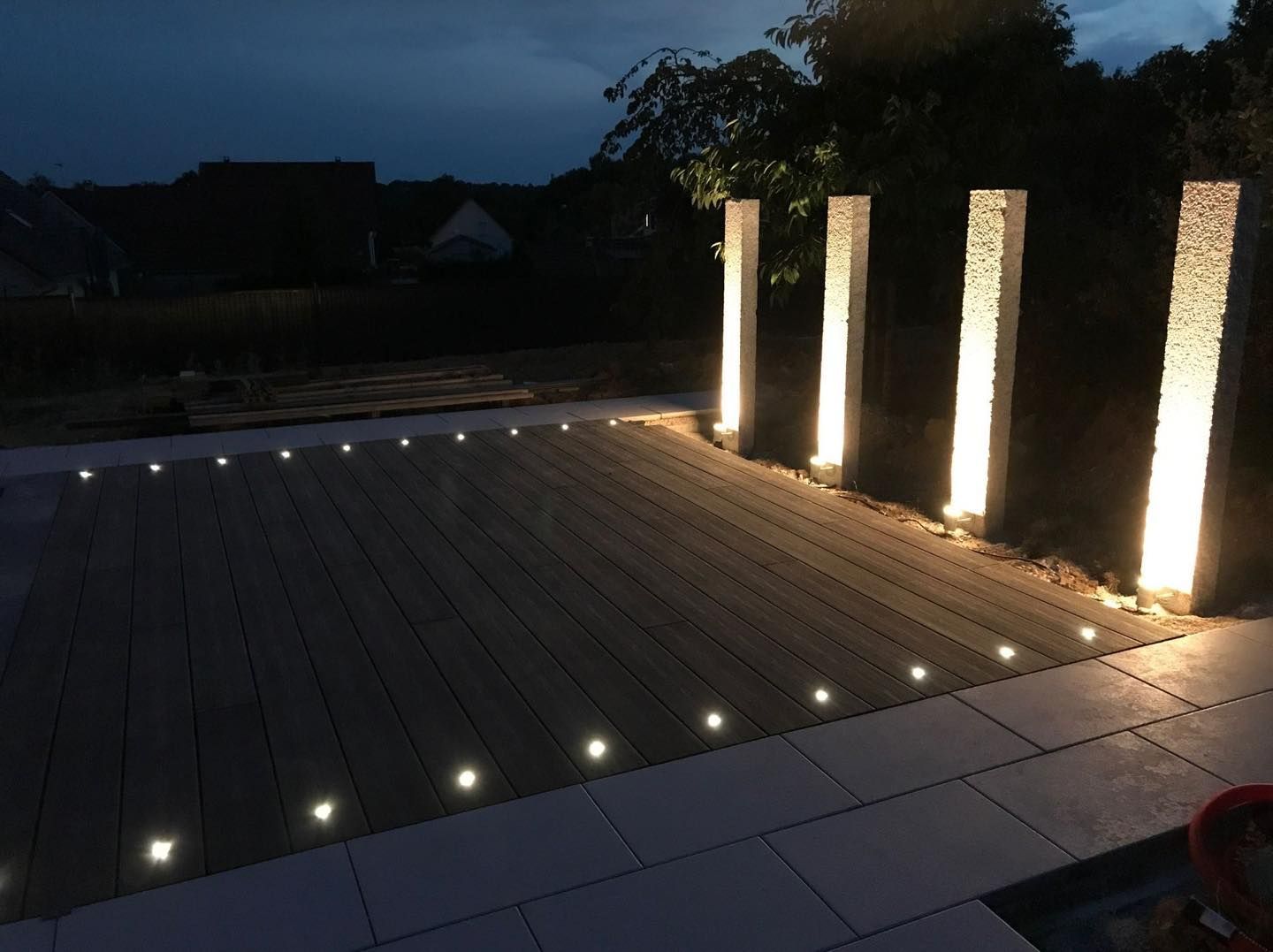 Aménagement de piscine de nuit