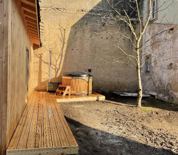 Terrasse de bain nordique