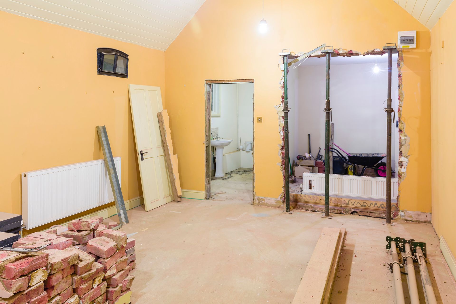 Deux ouvertures d'un mur porteur 