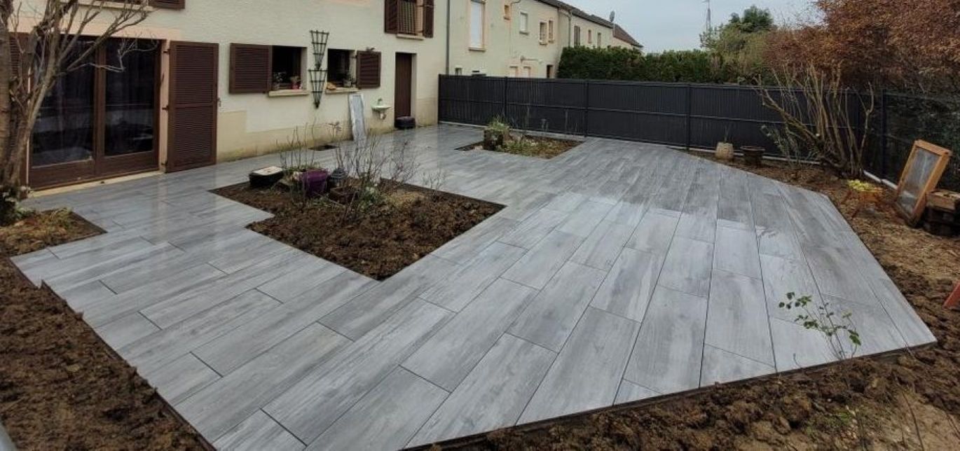 Terrasse en céramique