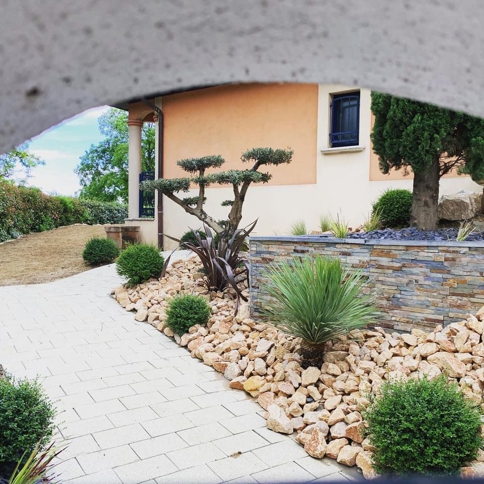 Allée en pavé de pierre