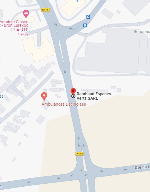 Carte google indiquant l'endroit où se situe l'entreprise