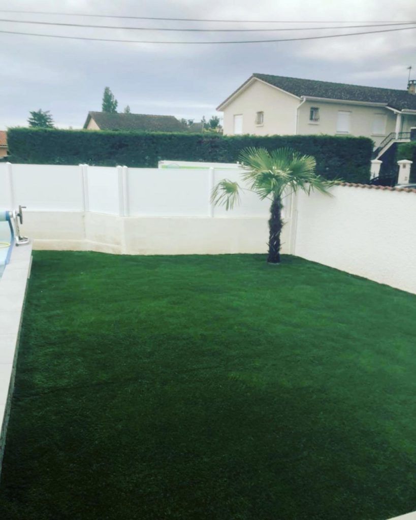 Zone délimitée de gazon