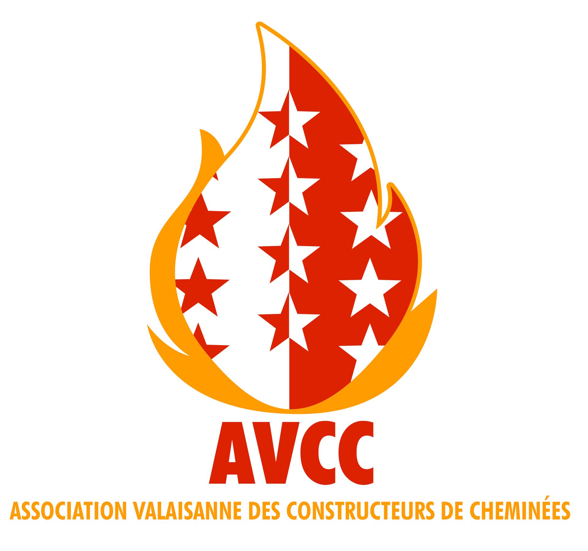 Logo de l'Association Valaisanne des Constructeurs de Cheminées (AVCC)