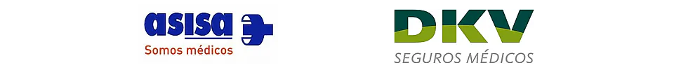 Logotipos de las compañías aseguradoras ASISA y DKV.