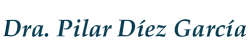 Dra. Pilar D&iacute;ez Garc&iacute;a written in teal font.