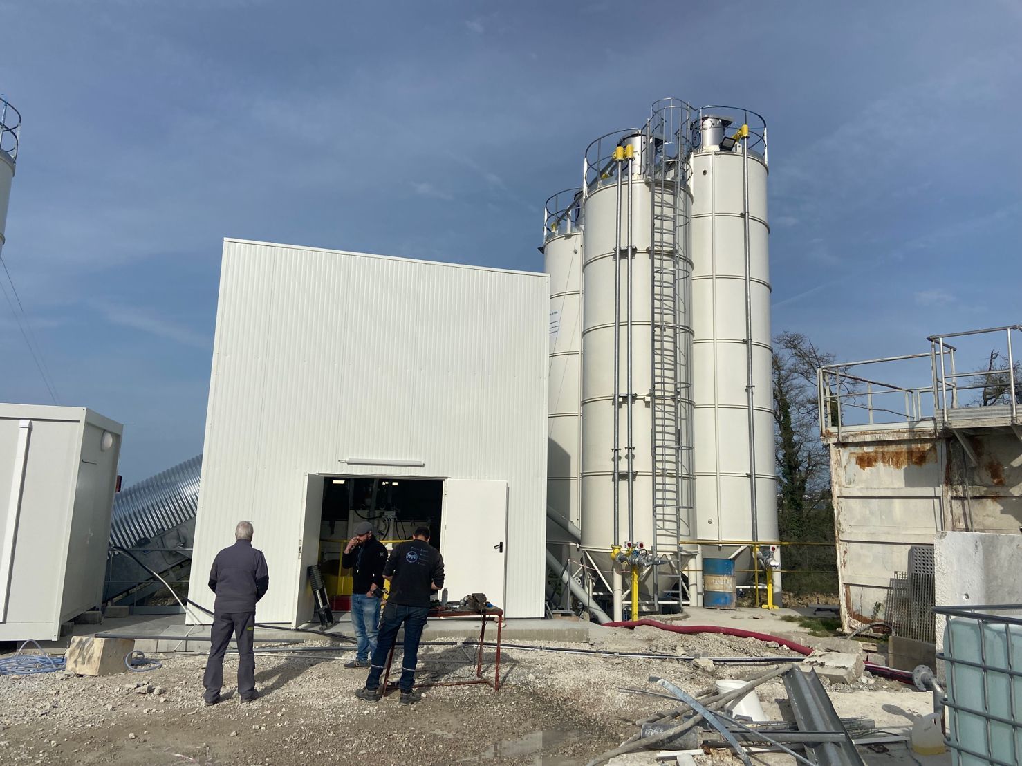 Vue sur un silo