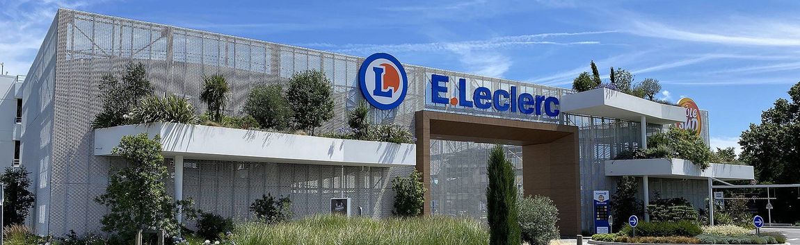 Photo de la façade du magasin E.Leclerc Basse-Goulaine.