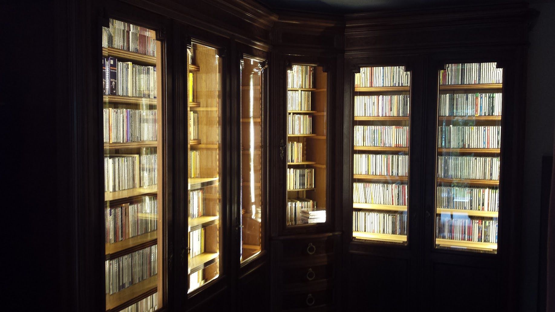 lumière de bibliothèque