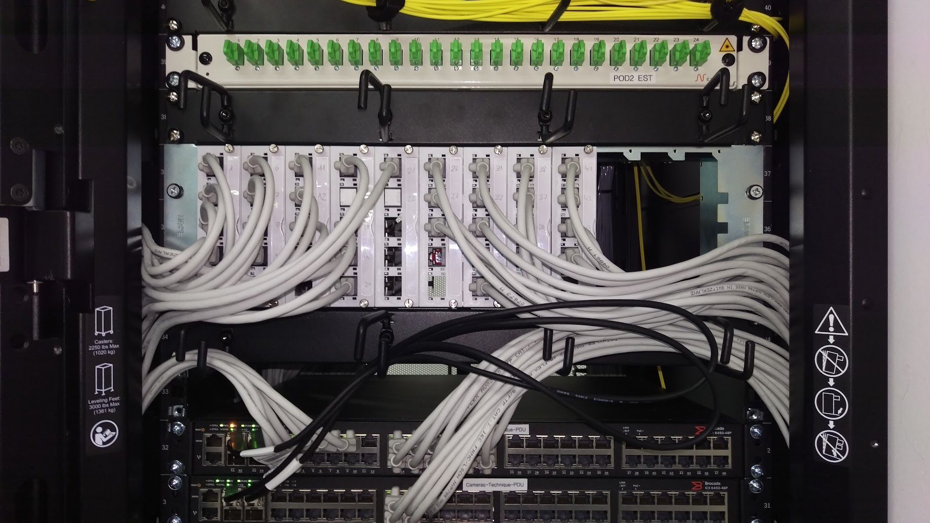 armoire électrique et cables