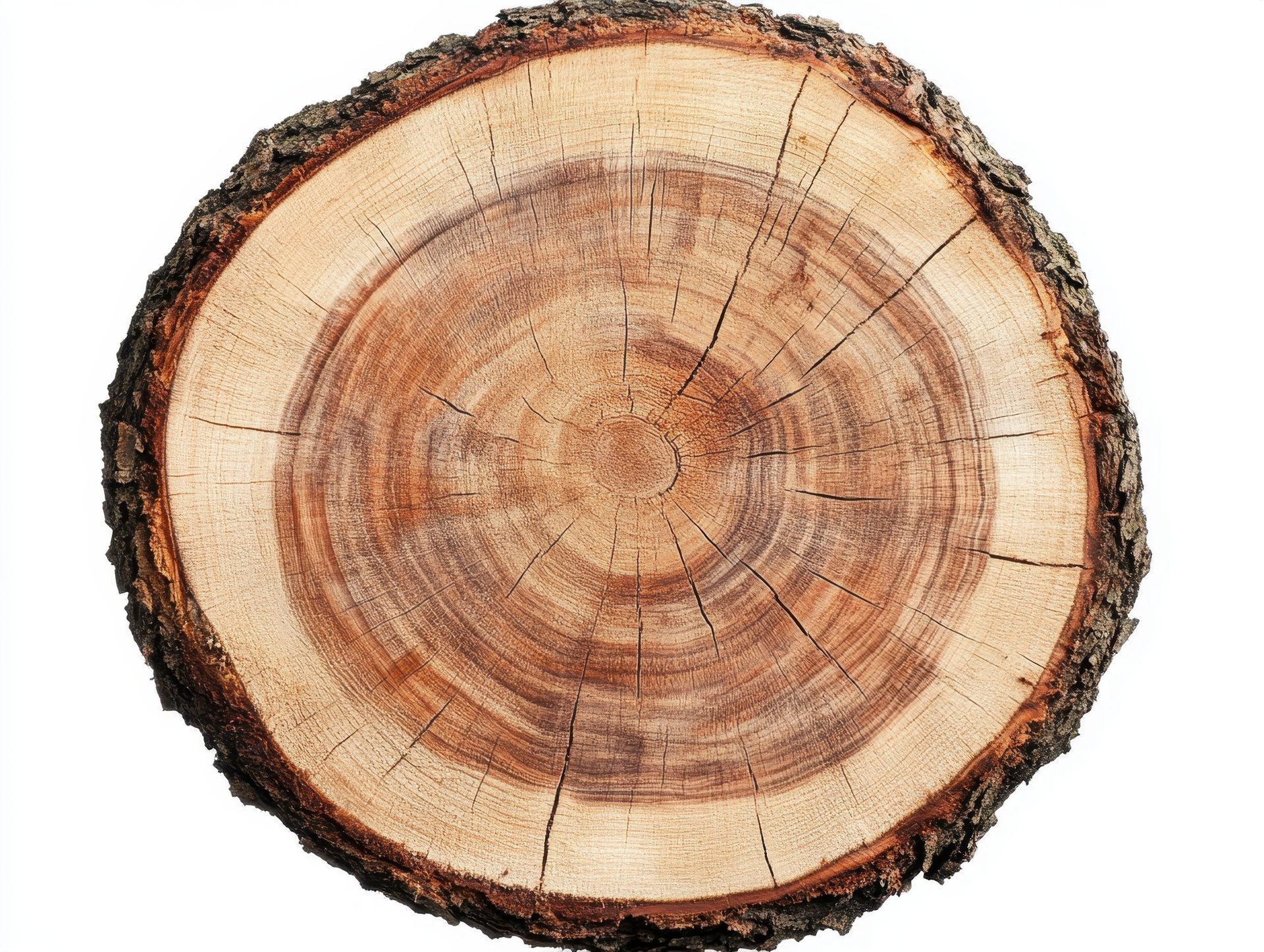 Tronçon de souche de bois