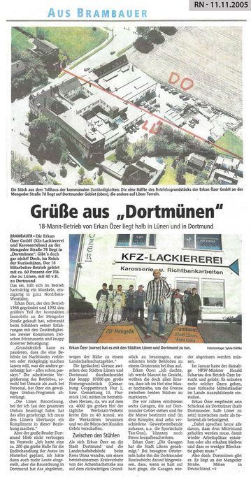 Grüße aus “Dortmünen” Ruhrnachrichten vom 11.11.2005
