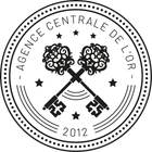 Logotype secondaire de l'Agence Centrale de l'Or.