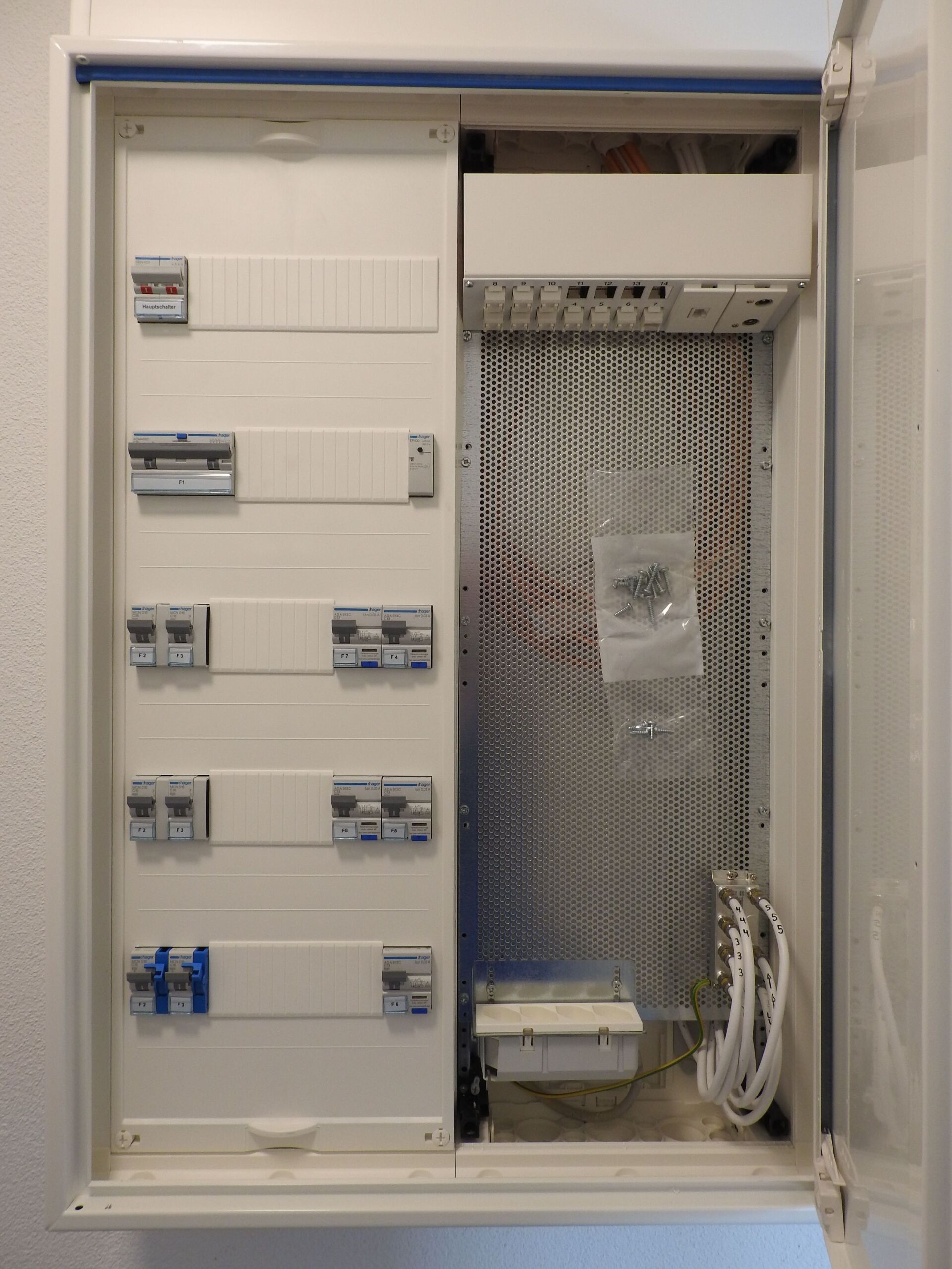 Wohnungsverteiler mit Medienfeld