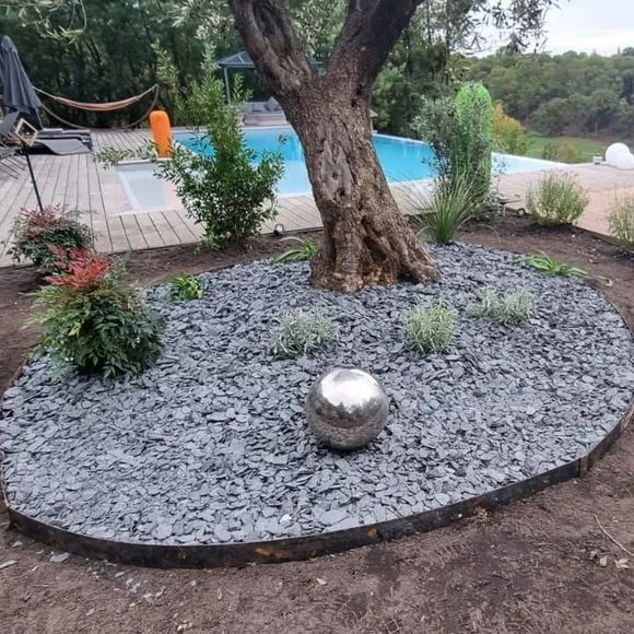 Parterre façonné pour un particulier