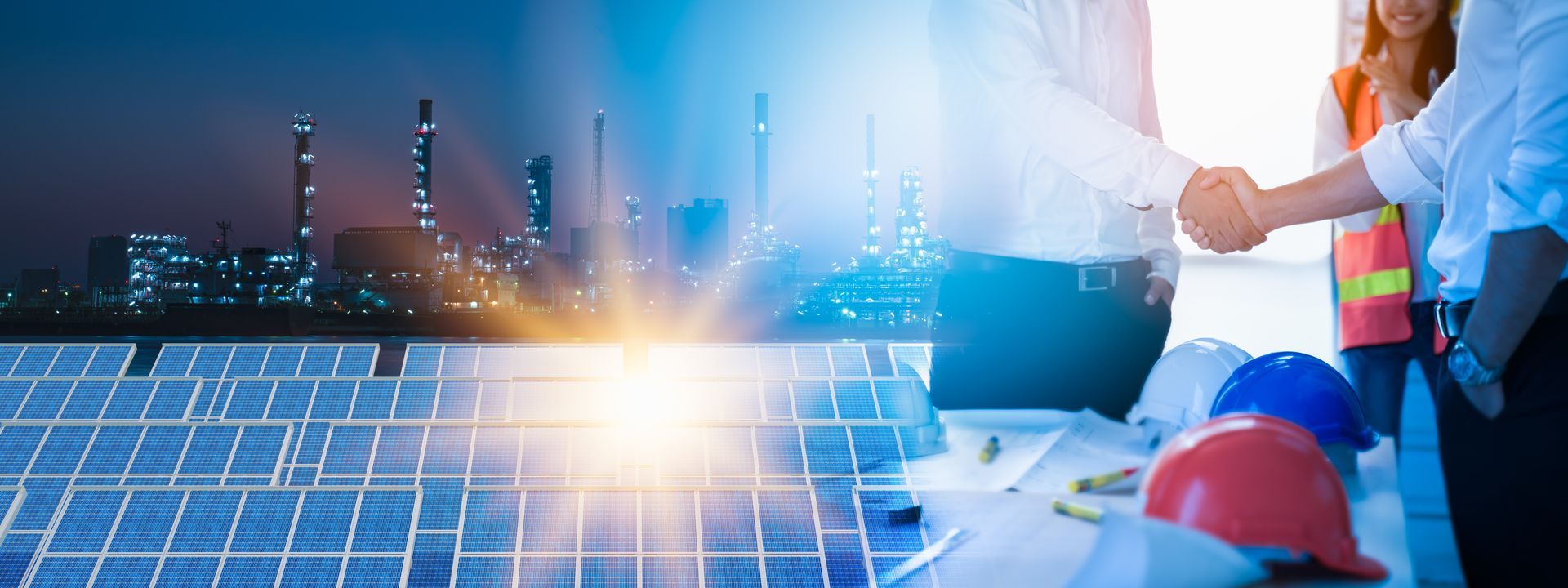 Des panneaux solaires