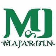 Logotipo "MJ" verde, con el texto "Majardin" debajo, sobre un fondo blanco.