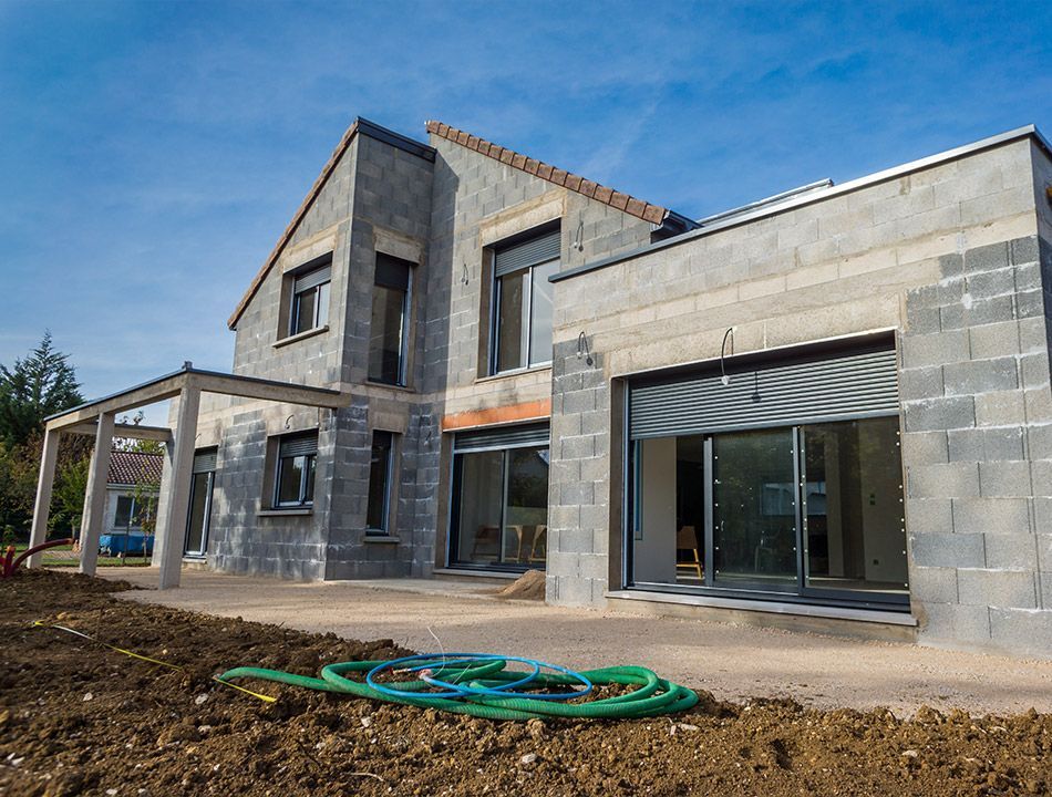 Chantier d'une maison en construction