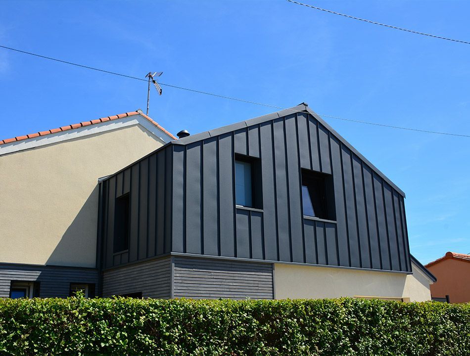 Extension de maison en zinc