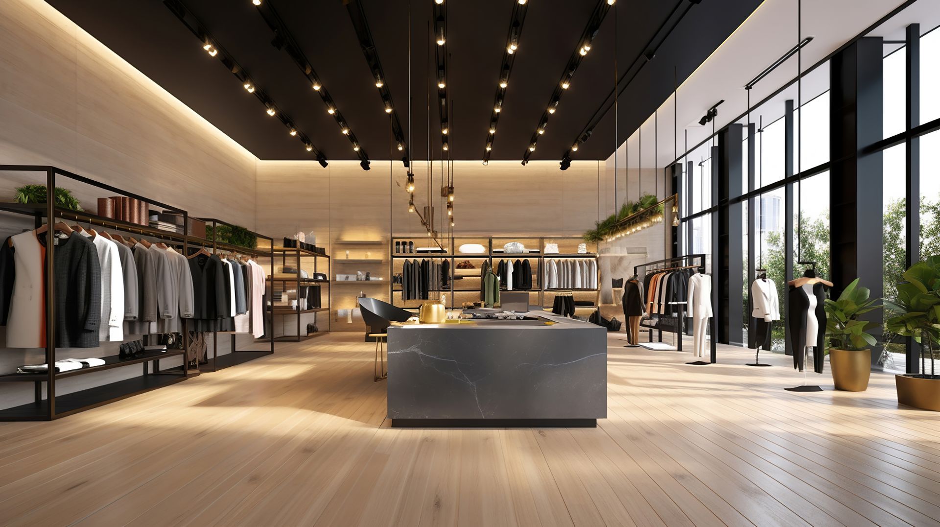 Éclairage d'un magasin