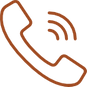 Telefon icon mit drei abgehenden Wellen