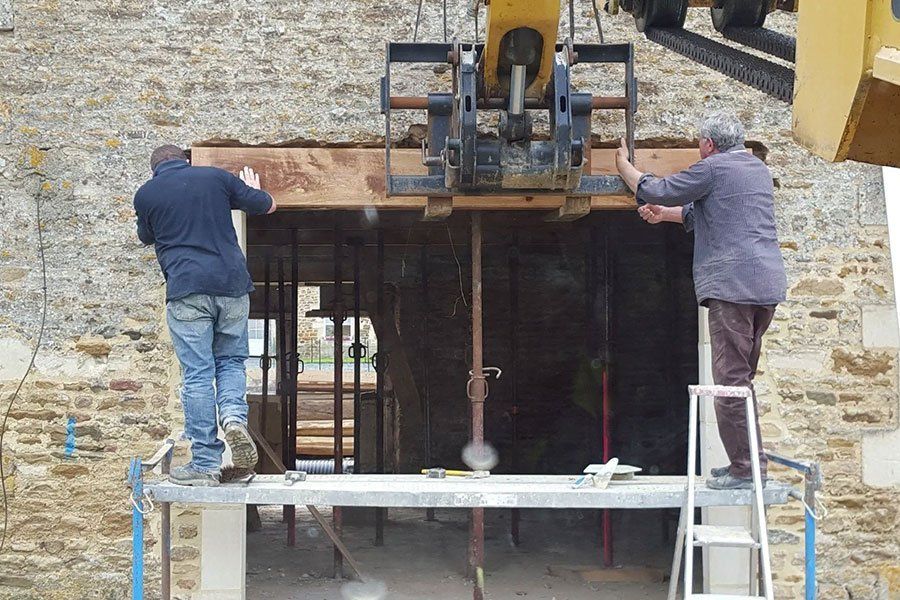 Positionnement du linteau