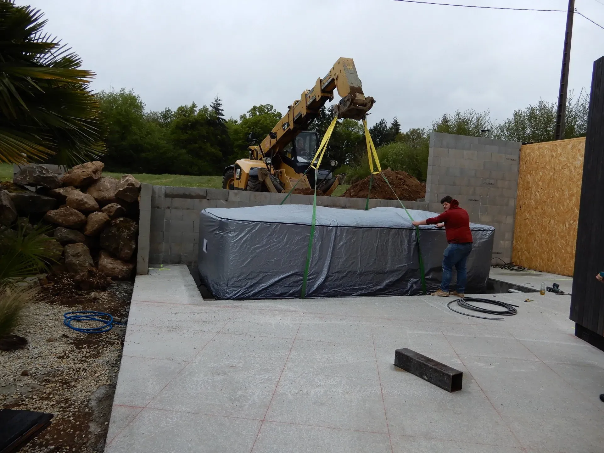 Ajout d'un spa dans une maison