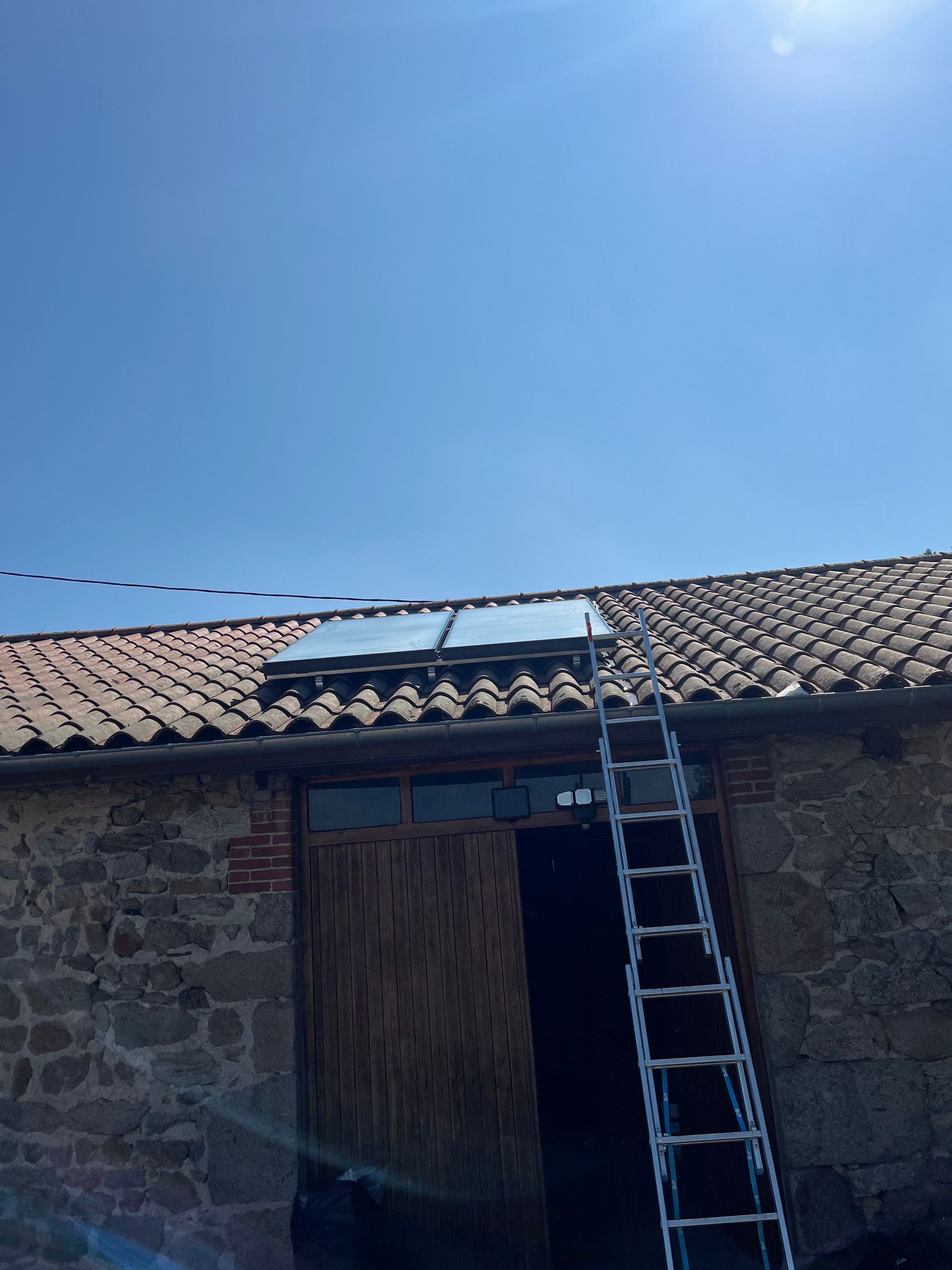 panneaux solaires installés
