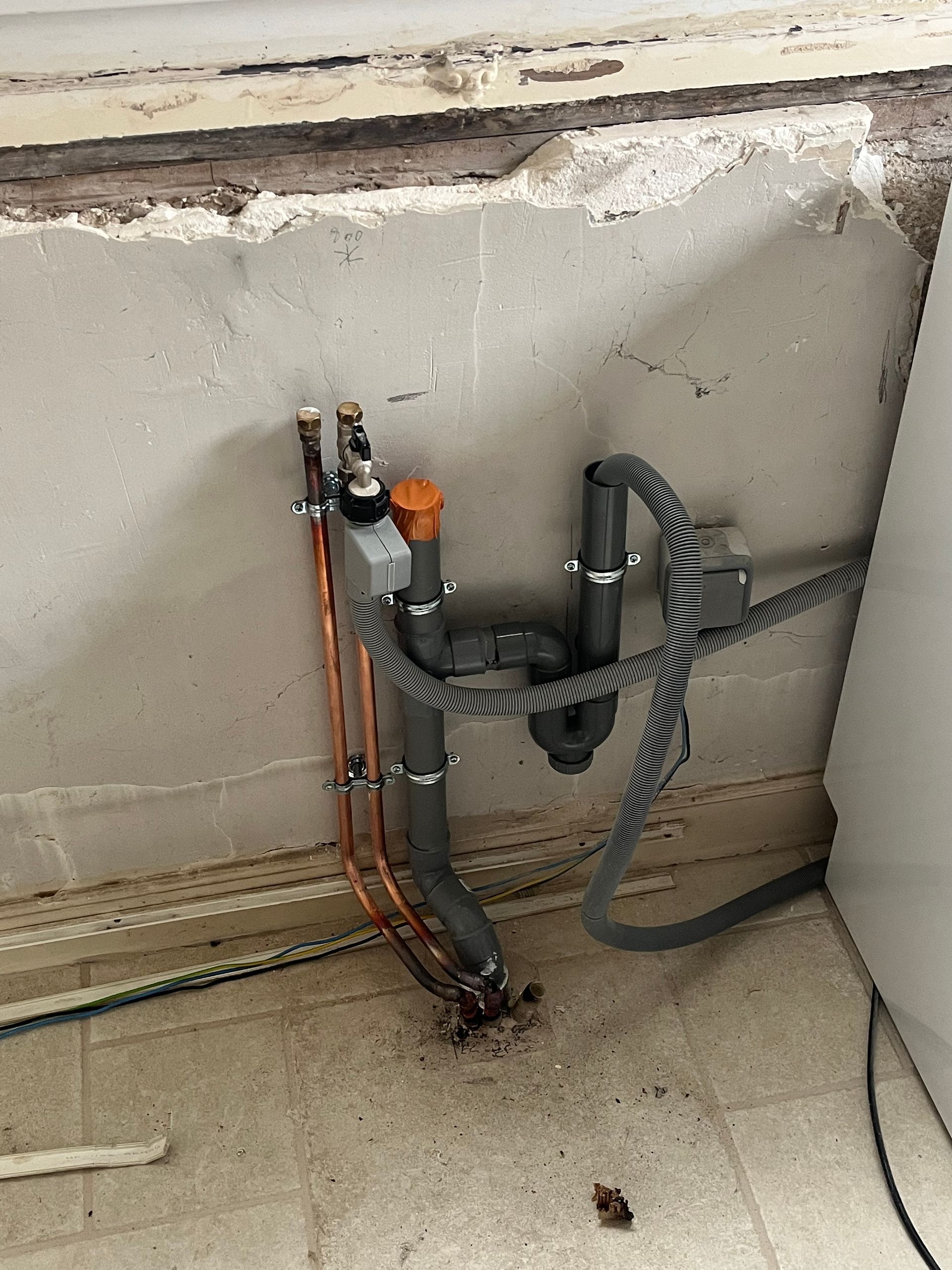 Travaux de plomberie