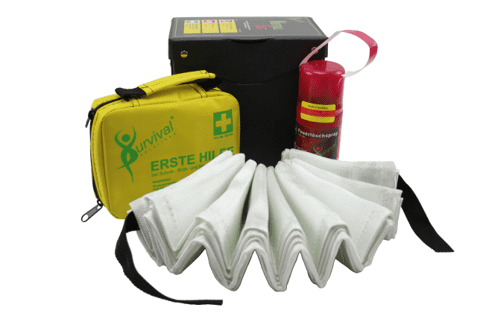 Notfallset für die Küche aus Hartpappe