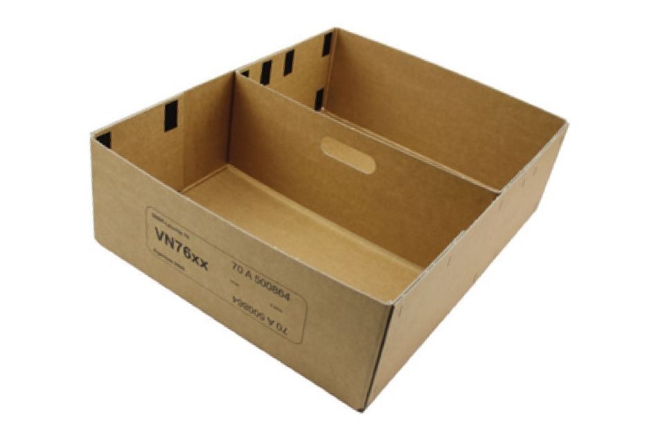 PAKA Glashütter Pappen- und Kartonagenfabrik GmbH Transportboxen mit Tragegriff, geklebt, geheftet und abgeklebt