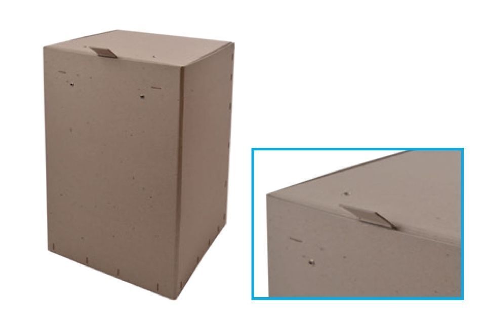 PAKA Glashütter Pappen- und Kartonagenfabrik GmbH Spezialversandboxen, oben öffnend, mit Transportsicherung