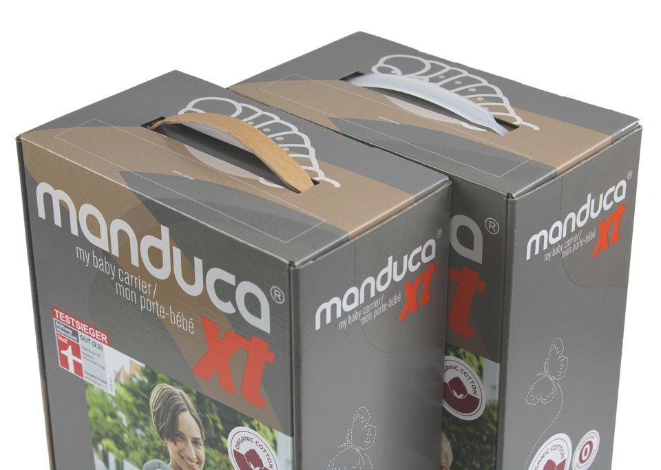 Tragegriff aus Pappe bei Manduca