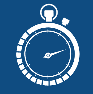 Chronomètre avec l'aiguille à droite