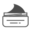Un icono en blanco y negro de un tarro de crema.