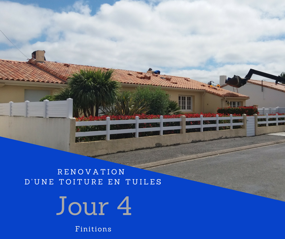 Toiture tuiles en rénovation