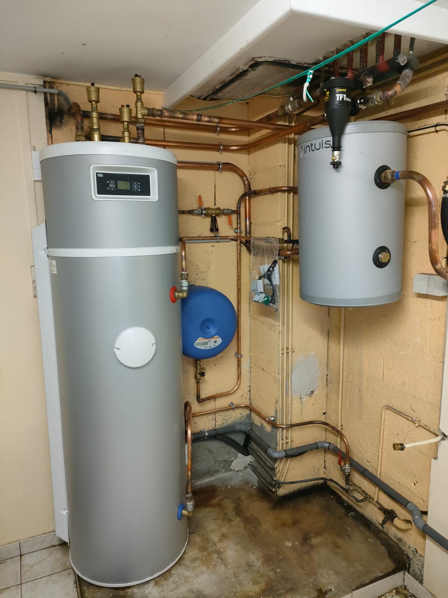 Chaudière remplacée par une pompe à chaleur