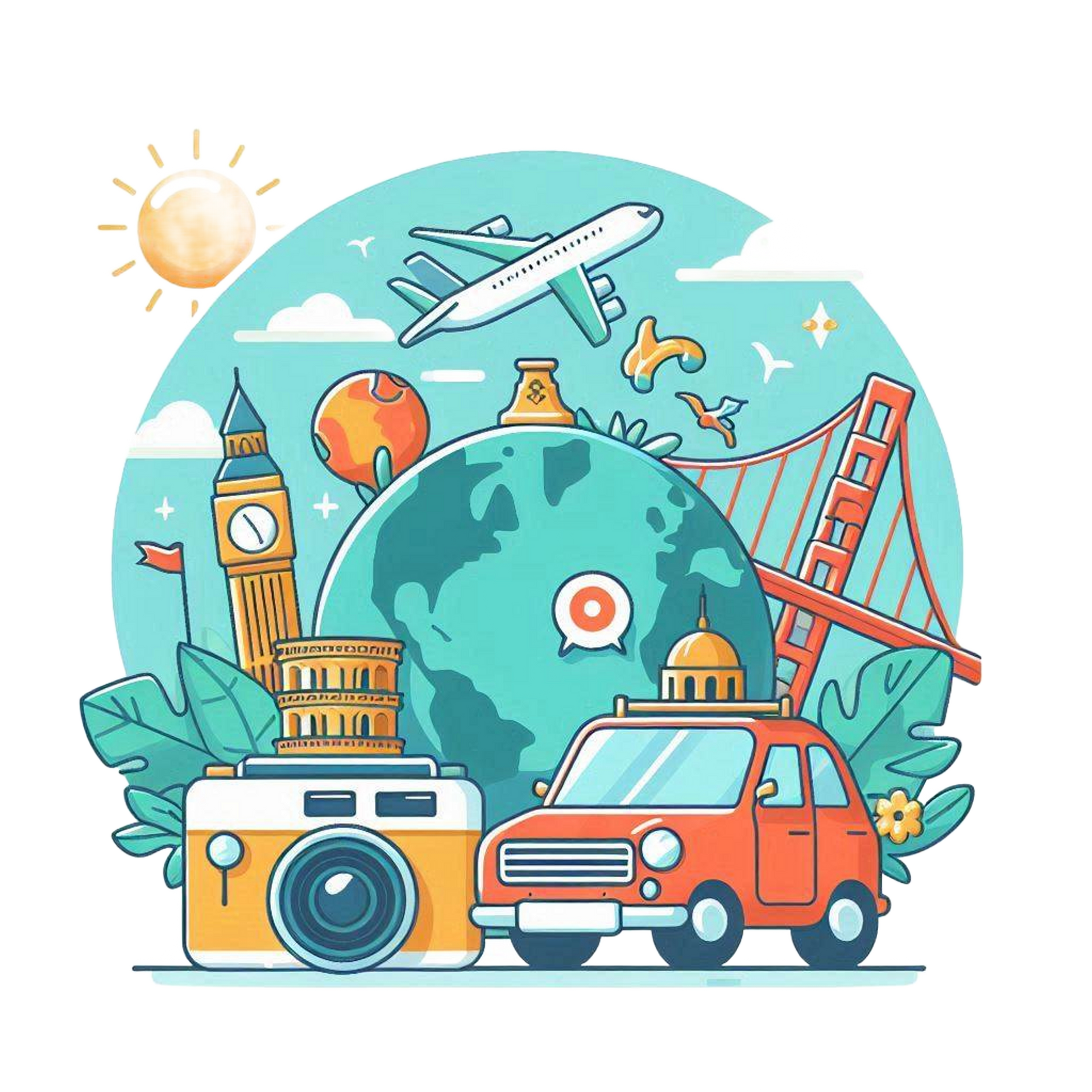 Boulevard viajes ilustración