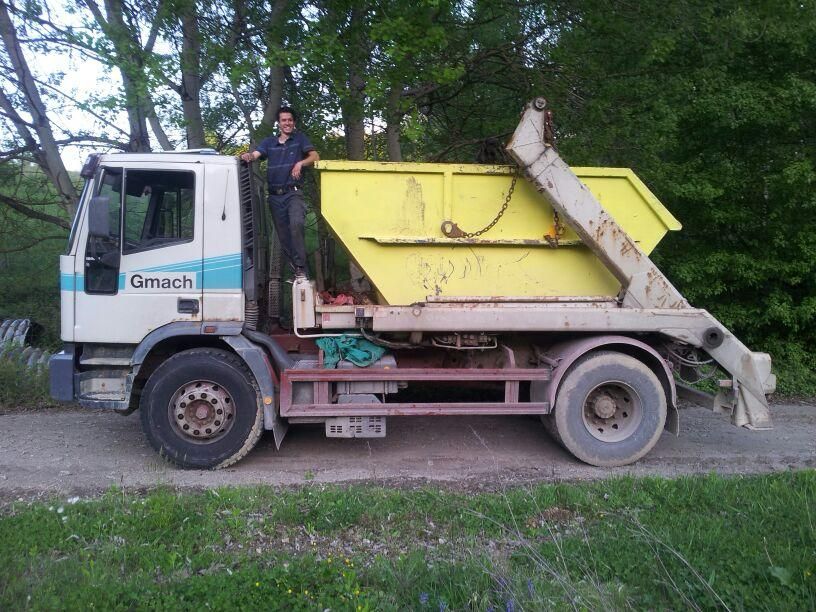 Gmach erster LKW mit Container