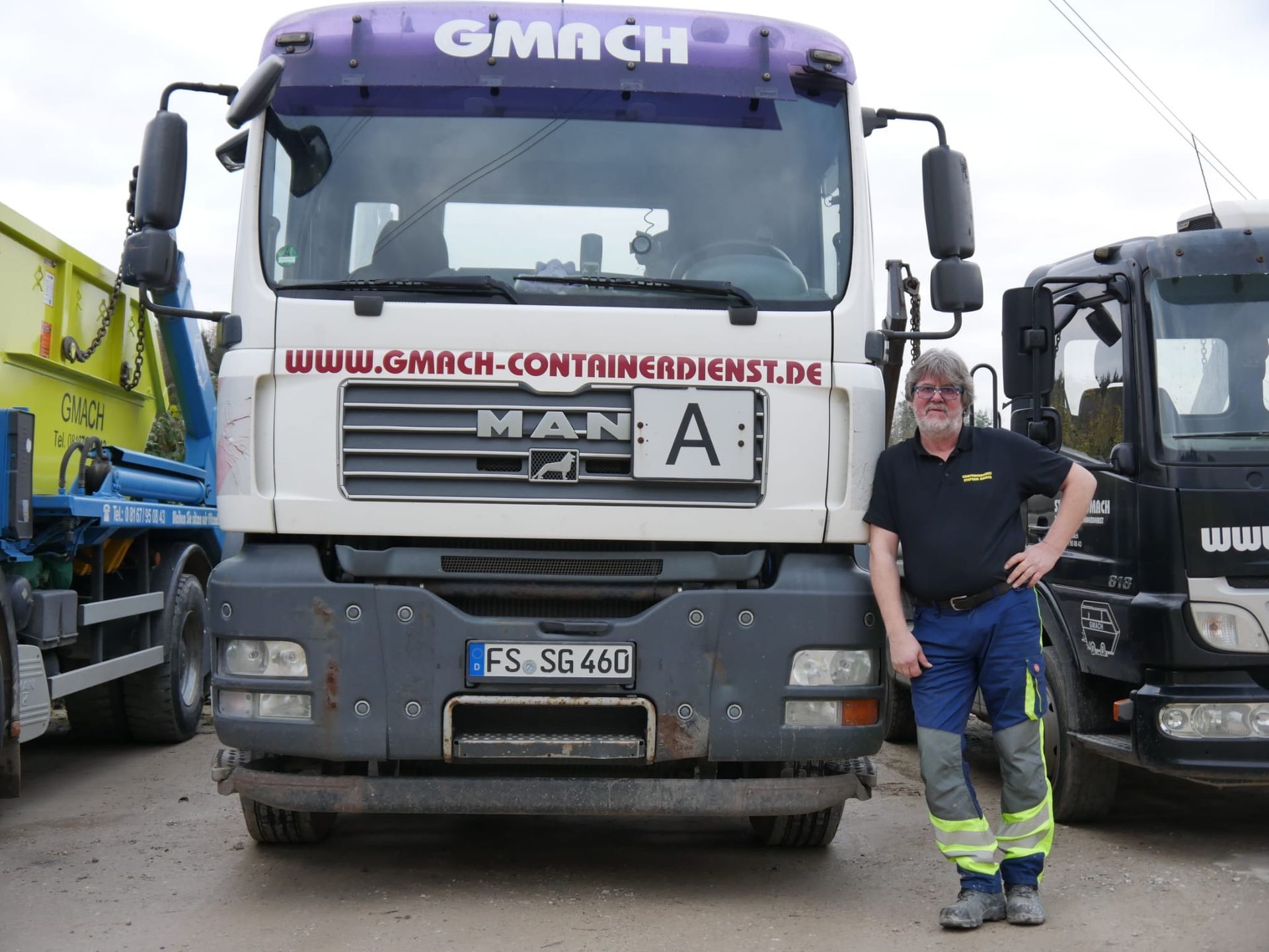 Achim mit dem weißen Lkw FS-SG-460