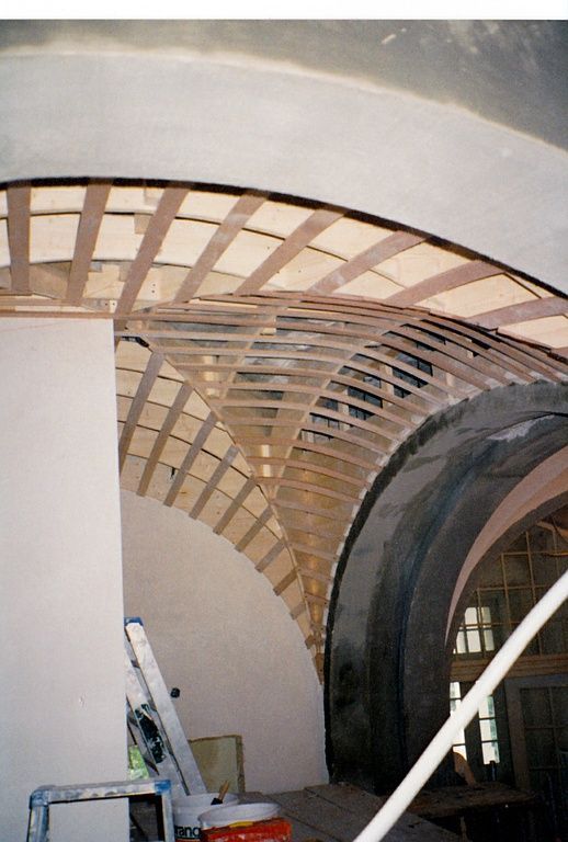 02_Holz Unterkonstruktion Kreuzgewölbe