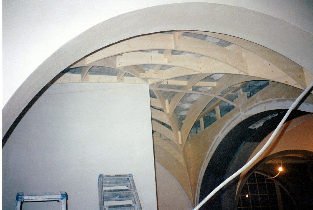 01_Holz Unterkonstruktion Kreuzgewölbe