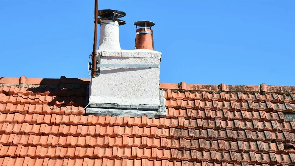 Toiture en cours de nettoyage