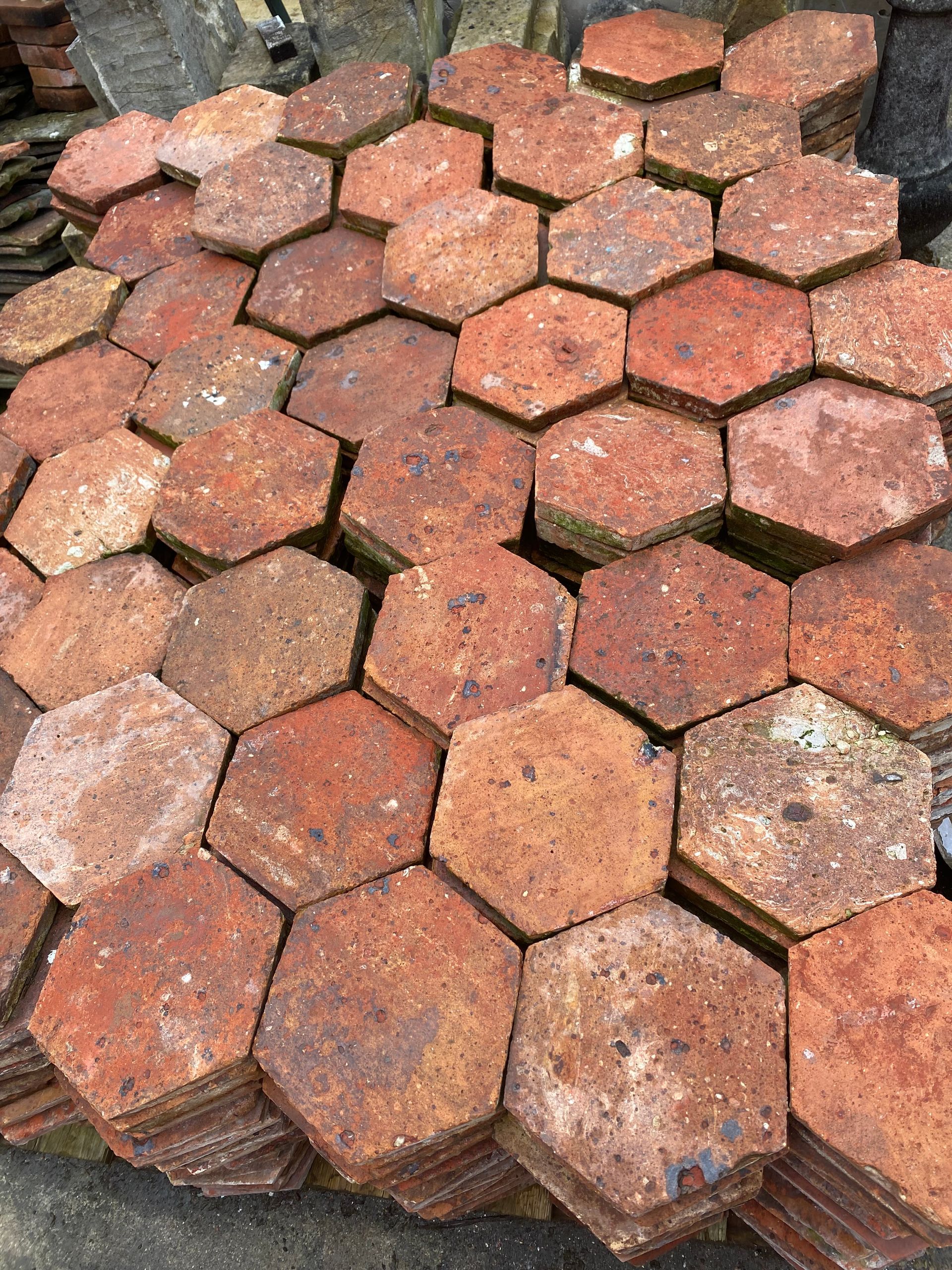 Tomettes en terre cuite