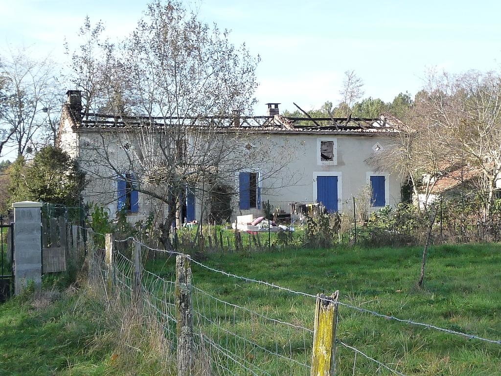 Avant - état des lieux après incendie à Pompejac