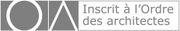 Inscrit à l'Ordre des architectes